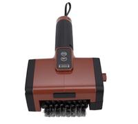 HUSHUI Brosse à Gril électrique, Lumière LED Rechargeable, Poignée Ergonomique pour Un Nettoyage Efficace du Barbecue, en Acier Inoxydable 304, 1 unité
