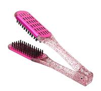 HUSHUI Brosse à Lisser les Cheveux, Conception D'attelle Double Face avec Panneau Creux pour un Séchage Plus Rapide, Résistance aux Hautes Températures, Brosse à Cheveux Douce,