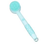 HUSHUI Brosse de Bain électrique pour Enfants avec Long Manche et Poils Doux pour une Expérience de Nettoyage en Douceur, épurateur de Douche Résistant à L'eau pour L'heure du Bain des Enfants, (Bleu)