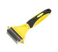 HUSHUI Brosse de Démêlage pour Animaux de Compagnie, Outil de Coupe Ergonomique et Facile pour Chiens et Chats, Animaux à Poils Longs, en Acier Inoxydable