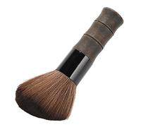 HUSHUI Brosse Plumeau pour le Cou, Brosse de Nettoyage Douce et Confortable pour Coupes de Cheveux, Barbier Professionnel, Utilisation en Bois Massif, 1 unité
