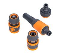HUSHUI Buse de Pulvérisation D'eau G1/2, Pulvérisation Réglable en ABS Durable pour L'arrosage du Jardin et le Lavage de Voiture, 1 unité