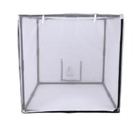 HUSHUI Cabine de Peinture en Aérosol Portable avec Filtre et Rideau en Maille Tente de Peinture Détachable Mobile pour Garage Studio Yard 75x75x75cm
