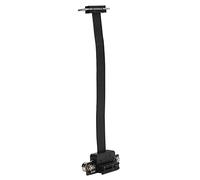 HUSHUI Câble D'extension PCI-E 1X Double Magnétique à 90° pour une Installation Facile Adaptateur Réseau Compact 15 Cm