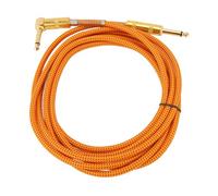 HUSHUI Câble D'instrument de 1/4 Pouces, Câble de Guitare Durable pour Son HiFi pour Guitare électrique et Basse 9,8 Pieds Jaune