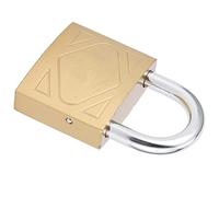 HUSHUI Cadenas D'extérieur en Laiton, Serrure Durable D'épaisseur Moyenne pour la sécurité des Armoires et des Portes avec 3 Clés (40mm)