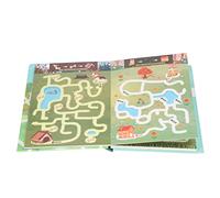HUSHUI Cahier D'exercices Labyrinthes pour Enfants âgés de 2 à 8 Ans, activité de Coordination œil-Main Engageante avec 24 Puzzles et Stylo, Format A4 pour Une Observation Facile