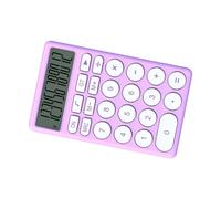 HUSHUI Calculatrice de Dessin animé, Petite Calculatrice électronique de Poche Mignonne avec Grand écran, pour L'école et la Maison, en Plastique (Violet 27,5x9,5x2cm/50,2x3,74x0,79 Pouces)