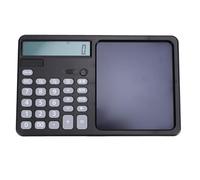 HUSHUI Calculatrice Professionnelle Multifonctionnelle, Bloc-Notes à Grand écran à 12 Chiffres avec Stylet et Notes Verrouillables, pour la comptabilité Financière des Banques, des (Noir)