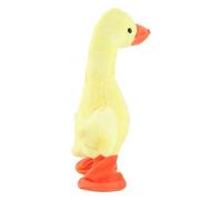 HUSHUI Canard Parlant Chantant et Marchant en Peluche Interactif pour Enfants, Matériau Doux et Sûr, Encourage Les Compétences Vocales, Canard Charlatan Mignon