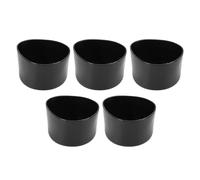 HUSHUI Capes d'extrémité de 5pcs, 63 Mm 23 Mm 2,5 Pouces Synthétiques en Caoutchouc Round Tube de Filetage de Filetage Couvercles, avec flexibilité Isolation Wear Proof, pour PVC Tube