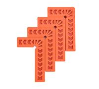 HUSHUI Carrés en Plastique de Type L, Positionneur à Angle Droit Solide et Durable pour Tiroirs, Armoires et Meubles, 4 Pièces de 3 à 6 Pouces (Bloc à angle droit en plastique de 4 pouces 100)