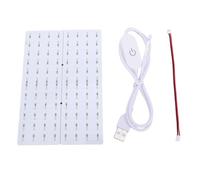 HUSHUI Carte de Rétroéclair LED, Carte Lumineuse PCB de Haute Résolution 144x96 Mm avec 96 Perles LED pour Imprimerie de Lithophane Imprimante 3D, Compatible avec la Série A1