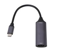 HUSHUI Carte de Vidéo HD 4K avec Une Excellente compatibilité pour Le Streaming en Direct et Les Jeux - Alliage D'aluminium, Plug and Play (Type-C3.0)