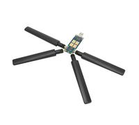 HUSHUI Carte D'extension DONGLE 5G, Carte USB3.1 vers M.2 Key B avec 4 Antennes et Dissipateur Thermique en Alliage D'aluminium, pour Module 5G, Accès Internet pour Ordinateur