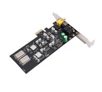 HUSHUI Carte Son HiFi PCIE Double DAC Numérique Professionnel pour Les Amateurs de Musique 1 unité