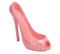 HUSHUI Casier à Vin Innovant, Présentoir de Bouteille de Vin en Forme de Chaussure à Talons Hauts pour Bar et Décoration de la Maison (Rose)