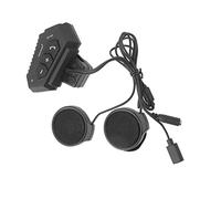 HUSHUI Casque de Communication Bluetooth pour Moto, étanche, 2000mah, Invite Vocale pour Les Types de Casques, ABS