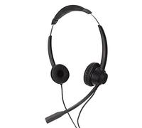 HUSHUI Casque Téléphonique RJ9 Antibruit Casque Binaural Léger avec Micro pour Le Service Client de Bureau Noir 1 unité