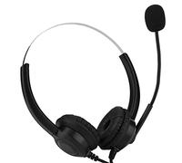 HUSHUI Casque USB avec Microphone Antibruit, Casque Confortable pour Centre D'appels pour Une Communication Claire au Travail
