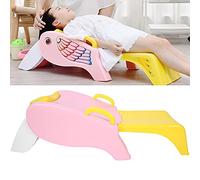 HUSHUI Chaise de Shampoing Pliante, Réglable, Douce, Design de Dessin animé, pour un Lavage Confortable des Cheveux de bébé de 1 à 15 Ans, Rose