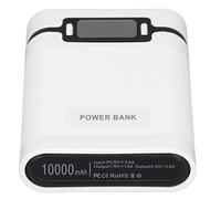 HUSHUI Chargeur Portatif de Banque de Puissance de Batterie de Bricolage avec L'affichage D'affichage à Cristaux Liquides pour Le Voyage d'affaires de Voyage 4 Matériel D'abs de capacité de Batterie