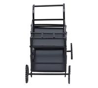 HUSHUI Chariot Miniature en Métal 1:12, Chariot de Cuisine Miniature avec Surface Lisse pour Accessoires de Maison de Poupée, Jouet de Simulation pour Enfants