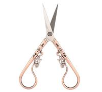 HUSHUI Ciseaux de Couture pour Broderie, Ciseaux de Coupe Vintage en Acier Inoxydable pour Bricolage et Artisanat, Compacts 14 X 5,8 Cm, 1 Pièce (Or Rose)