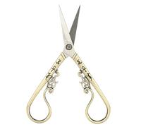 HUSHUI Ciseaux de Couture pour Broderie, Ciseaux de Coupe Vintage en Acier Inoxydable pour Bricolage et Artisanat, Compacts 14 X 5,8 Cm, 1 Pièce (Bronze)