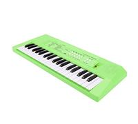 HUSHUI Clavier de Piano électronique pour Enfants, Instrument de Musique de Couleur Vive avec Microphone, Jouet éducatif, 37 Touches, Petite Taille (Verte)