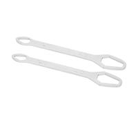 HUSHUI Clé Universelle Outil Haute dureté 8-22mm Double extrémité Réglable pour L'amélioration de L' et L'entretien 2 Pièces (G (électrogalvanisation d'argent))