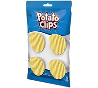 HUSHUI Clip de Sac à Collation Mignon, Conception Amusante de Chips de Pomme de Terre, Excellente Performance d'étanchéité pour le Stockage des Aliments, 5 Pièces, Plastique (#1)
