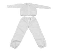 HUSHUI Combinaison de Travail en Polyester Antistatique, Combinaison de Protection Globale pour Atelier SMT et Bio-ingénierie, Haut 1 Pièce, Pantalon 1 Pièce (M)