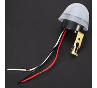 HUSHUI Commutateur Automatique de Capteur de Cellule Photoélectrique pour Lampadaire-couvercle en Plastique Durable, Conception étanche à la Pluie, Installation Facile, 10A AC/DC (12V)