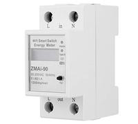 HUSHUI Compteur D'énergie ZMAI-90, Télécommande Numérique LCD, Interrupteur de Mesure monophasé pour Usage Domestique, 90-250V (60A)