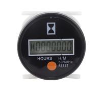 HUSHUI Compteur Horaire Numérique Jauge de Haute Précision avec Bouton de Réinitialisation pour Machines de Construction ABS Durable 24-240V 1 unité