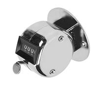 HUSHUI Compteur Manuel, Outil de Comptage Manuel à 4 Chiffres en Acier Inoxydable avec Conception à Mini Boucle, pour Le Comptage des Marchandises en Atelier et Les Statistiques de