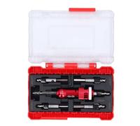 HUSHUI CounterSink Dring Bits avec Arrêt en Profondeur, Trousse D'outils de Finition Professionnelle pour le Travail du Bois, Basculez Facilement entre les Bits de Forage et les Lames