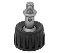 HUSHUI Coussinet de Pied Monopode en Caoutchouc de 37 Mm, Pieds de Support de Trépied en Acier Inoxydable avec Filetage 3/8 Pouces, Conception de Texture Antidérapante pour Pièces de