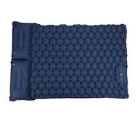 HUSHUI Coussins de Couchage de Camping Gonflables Doubles avec Oreiller Ergonomique, Conception étanche pour Une Utilisation en Extérieur, Bleu Marine 49,2x77,1 Pouces