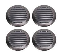 HUSHUI Couvercle de Ventilation de Plafond à Persiennes pour Camping-car, 3 Pouces, 4 Pièces, élégant en Acier Inoxydable pour Yachts, Camping-cars et -cars (Gris foncé)