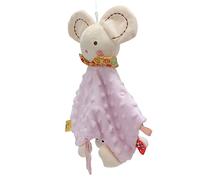 HUSHUI Couverture de sécurité pour bébé, Couverture de Câlin en Peluche Lumineuse pour Bébés, Poupée Animale Mignonne de 11 Pouces, Confortable et Portable (Rose)