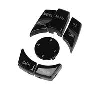 HUSHUI Couvre-boutons de Commande Multimédia de Voiture, 6 Pièces, Bouton Tactile Confortable pour une Expérience de Conduite Améliorée, adapté pour E84 E70 E71 E72 E81 E82 (Noir piano)