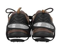 HUSHUI Crampons à Crampons Antidérapants à 5 Dents avec Pointes en Acier pour la Randonnée et l'escalade - Silicone Résistant, 3 Tailles Disponibles (XL43-45)
