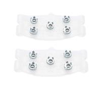 HUSHUI Crampons à Glace à 5 Griffes pour Une Traction et Une stabilité Améliorées dans des Conditions de Neige de Randonnée Hivernale - 2 Pointes de Chaussures Portables
