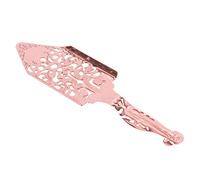 HUSHUI Cuillère à Absinthe, Cuillère à Cocktail Creuse en Bois D'absinthe en Acier Inoxydable avec Filtre à Cubes de Sucre, pour Barman et Préparation D'absinthe (Or Rose)