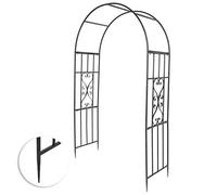 HUSHUI de Jardin en Fer forgé, Cadre d'escalade, Beau Design pour Roses et Vignes et Décoration de Mariage, 45x110x210cm