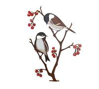 HUSHUI décoration de Jardin d'art d'oiseau en métal, Ornements d'oiseaux en métal Silhouette d'oiseau Art de Jardin pour la décoration de Cour de Jardin à la Maison