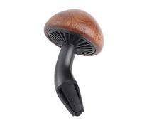 HUSHUI Diffuseur de Parfums à Clips D'aération en Forme de Champignon, Bois Naturel, Design Mignon, Désodorisant D'huile Essentielle pour les Conducteurs de Voiture, 1 unité
