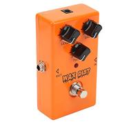 HUSHUI Distorsion de Pédale D'effet de Guitare avec True Bypass pour Musiciens Professionnels, Design Orange Compact